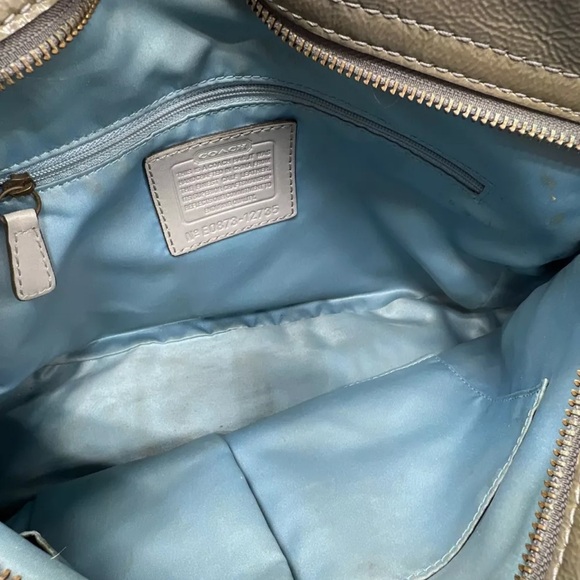 Coach Olive Green Leather Shoulder Bag - Picture 4 of 10